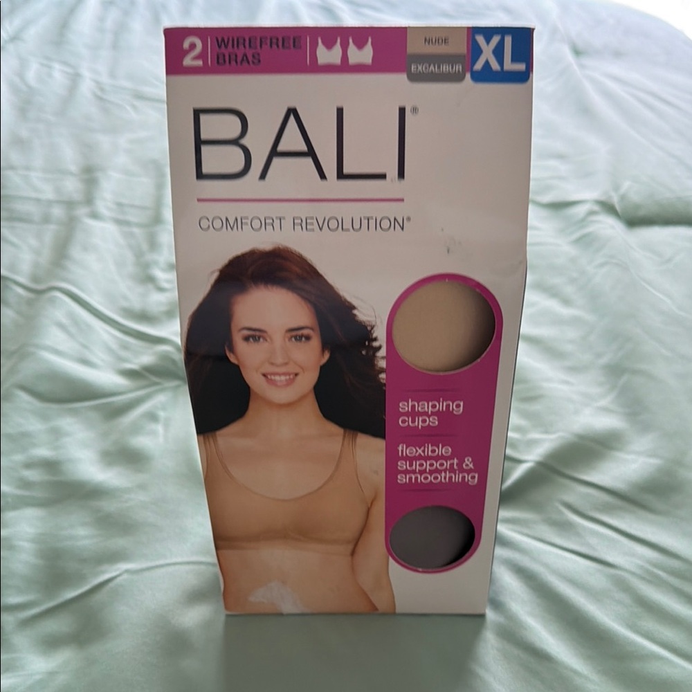 Bali Comfort Revolution Wireless Bra 2-Pack - Nude/Taupe XL
